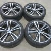 Originele BMW 19 inch velgen 3 4 serie F30 F36 met zomerbanden en sensoren - Afbeelding 2