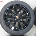 Originele Porsche 20 inch Cayenne velgen sport design met winterbanden - Afbeelding 4