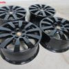 Set Originele Porsche 20 inch Cayenne velgen sport design hoogglans zwart nieuw - Afbeelding 2
