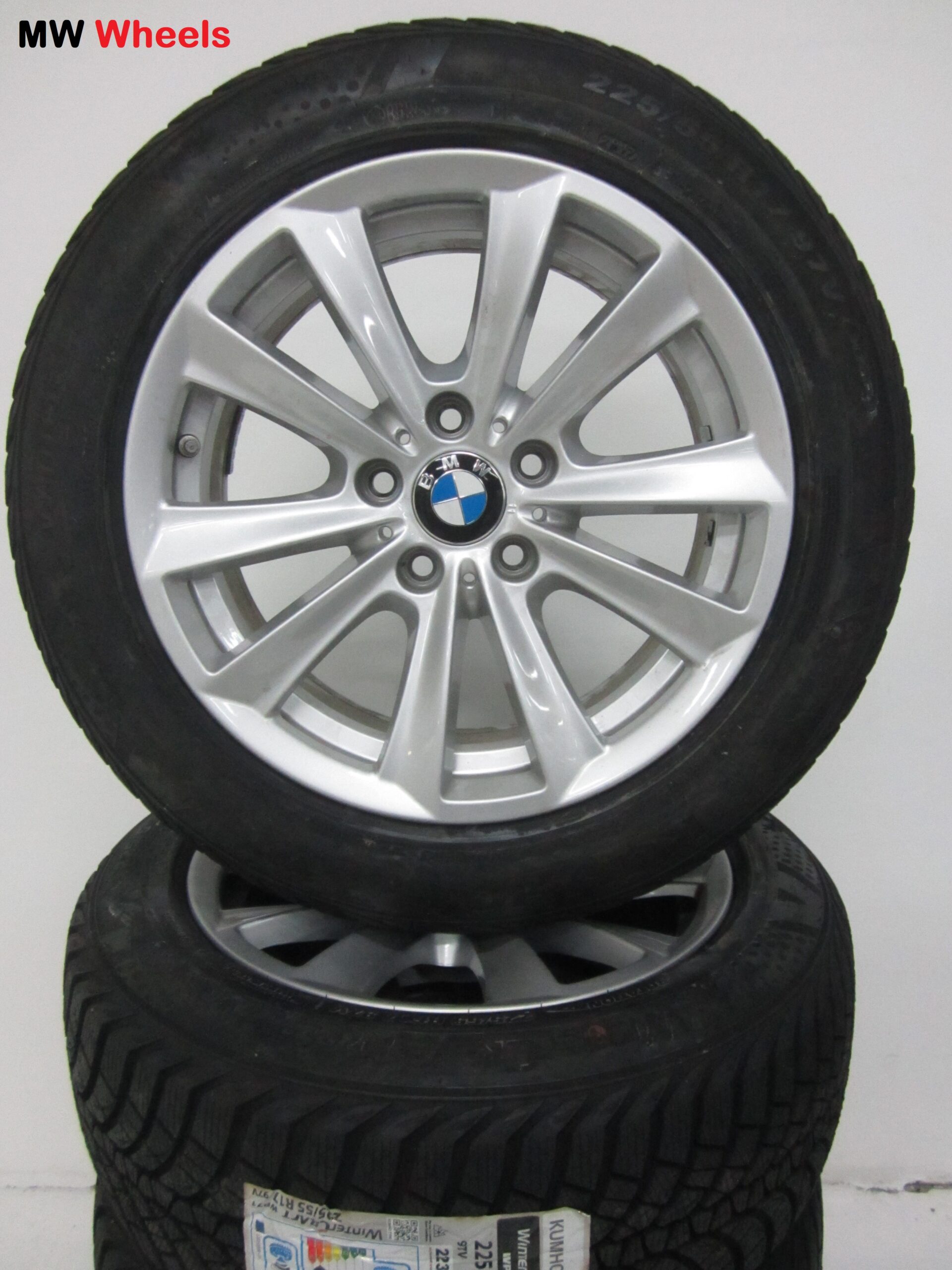 onderwijzen Overstijgen zeil Originele BMW 17 inch velgen 5 serie F10 F11 met nieuwe winterbanden  runflat - Origineel gebruikte velgen