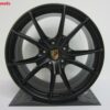 Originele Porsche 20 inch velgen 911 991 MKII Carrera 4 en 4 S satin zwart - Afbeelding 4