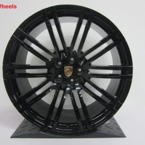 Originele Porsche 21 inch velgen Macan Turbo hoogglans zwart - Afbeelding 5