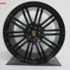 Originele Porsche 21 inch velgen Macan Turbo hoogglans zwart - Afbeelding 3