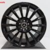 Originele Mercedes 19 inch AMG velgen C Klasse W205 hoogglans zwart - Afbeelding 2