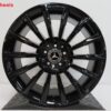 Originele Mercedes 19 inch AMG velgen C Klasse W205 hoogglans zwart - Afbeelding 5