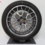 Originele Porsche 20 inch velgen Macan Spyder met winterbanden - Afbeelding 5