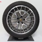 Originele Porsche 20 inch velgen Macan Spyder met winterbanden - Afbeelding 2
