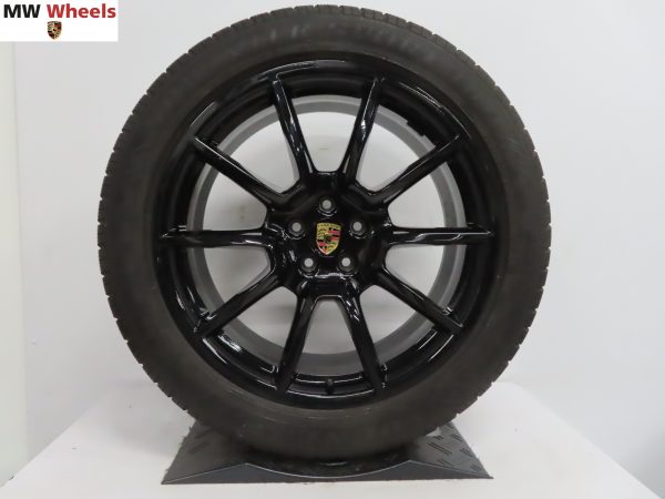 Originele Porsche 20 inch velgen Macan sport design met winterbanden - Afbeelding 5