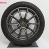 Originele Porsche 20 inch velgen Macan sport design met Dunlop winterbanden - Afbeelding 3