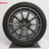 Originele Porsche 20 inch velgen Macan sport design met Dunlop winterbanden - Afbeelding 4