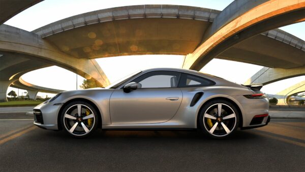 Originele Porsche 21 inch velgen 911 992 Exclusive Design met winterbanden - Afbeelding 8