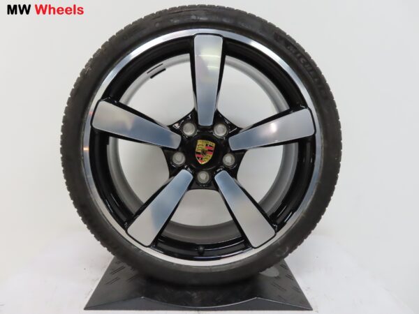 Originele Porsche 21 inch velgen 911 992 Exclusive Design met winterbanden - Afbeelding 4