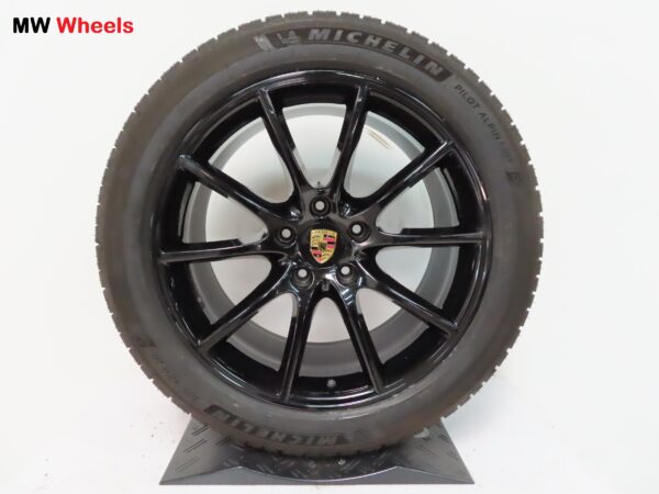Originele Porsche 20 inch Cayenne E3 9Y SUV velgen met Michelin winterbanden - Afbeelding 4