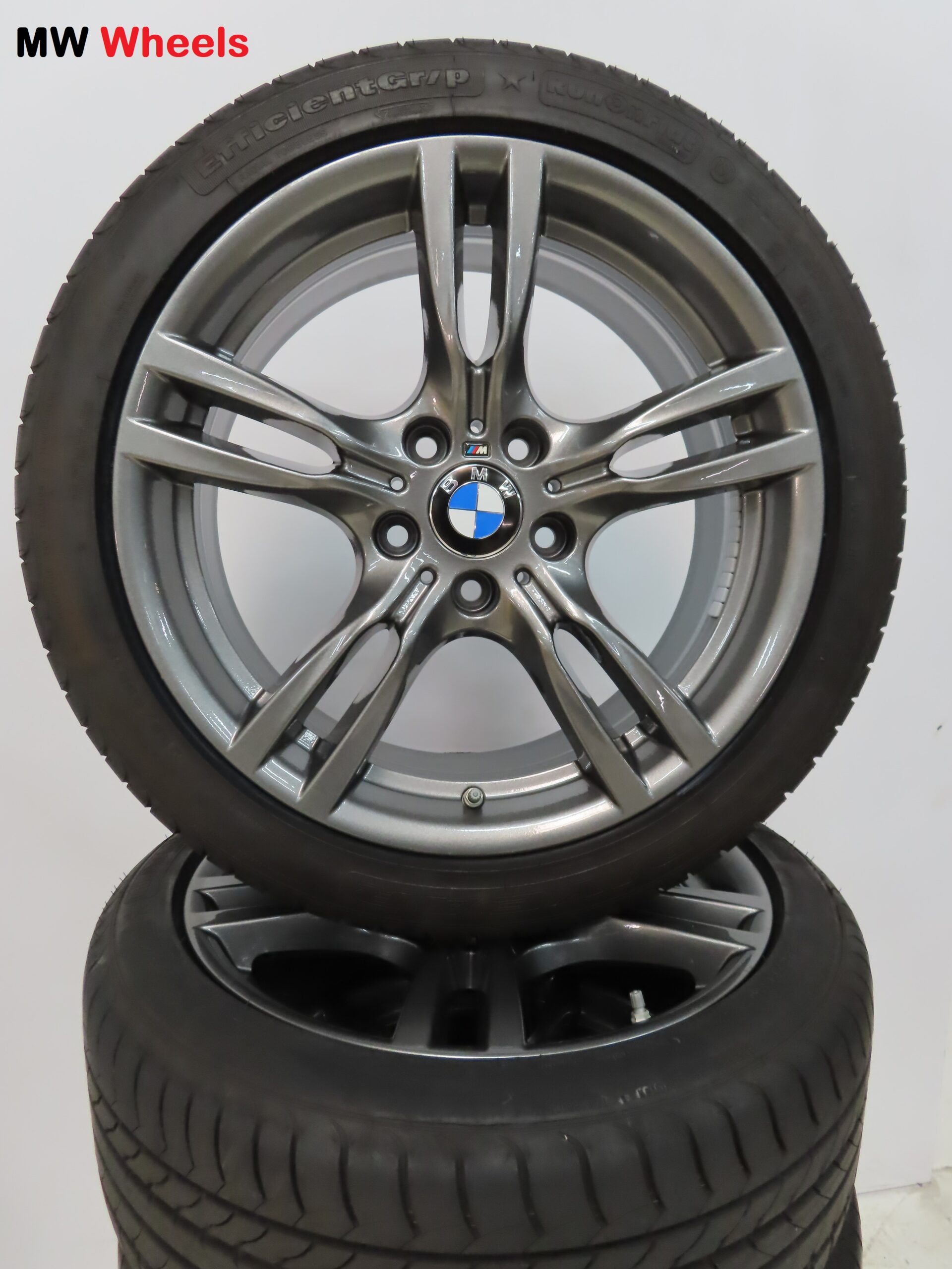 Spruit timmerman heel veel Originele BMW 18 inch 400 M velgen 3 serie F30 F31 4 GC F36 met zomerbanden  - Origineel gebruikte velgen