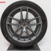 Originele Porsche 20 inch velgen Macan III Titan grey met zomerbanden - Afbeelding 5
