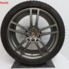 Originele Porsche 21 inch Cayenne 9Y E3 velgen met winterbanden - Afbeelding 5