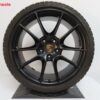 Originele Porsche 20 inch velgen 911 991 Carrera 4 en 4 S met Michelin winterbanden - Afbeelding 3