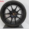Originele Porsche 20 inch velgen 911 991 Carrera 4 en 4 S met Michelin winterbanden - Afbeelding 2