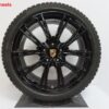 Originele Porsche Panamera 971 exclusive design 21 inch velgen met Pirelli winterbanden - Afbeelding 2