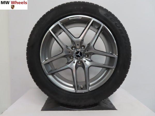 Originele Mercedes GLC W253 AMG 19 inch velgen met Pirelli winterbanden nieuw - Afbeelding 2