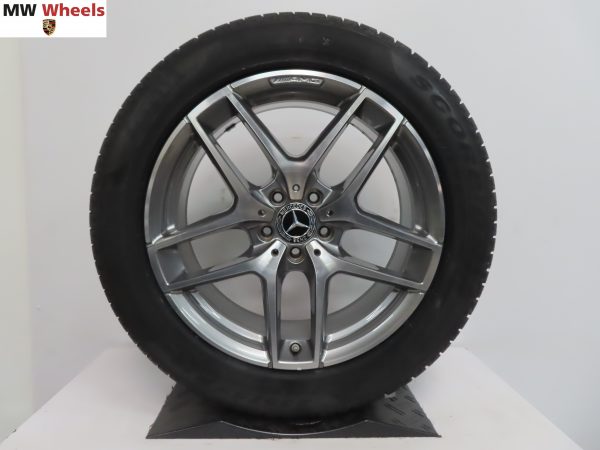 Originele Mercedes GLC W253 AMG 19 inch velgen met Pirelli winterbanden nieuw - Afbeelding 5