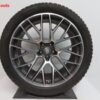 Originele Porsche Macan RS Spyder 21 inch velgen met Michelin winterbanden - Afbeelding 2
