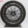 Originele Porsche Macan RS Spyder 21 inch velgen met Michelin winterbanden - Afbeelding 4