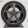 Originele Mercedes 18 inch velgen AMG C W206 300E 400E met winterbanden nieuw - Afbeelding 2