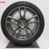 Originele Porsche 19 inch velgen Boxster 981 en Cayman met Michelin winterbanden - Afbeelding 2