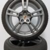 Originele Porsche Panamera 970 20 inch Turbo velgen met Michelin winterbanden