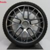 Originele Porsche 20 inch 911 991 velgen Turbo GTS met Michelin winterbanden - Afbeelding 2