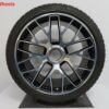 Originele Porsche 20 inch 911 991 velgen Turbo GTS met Michelin winterbanden - Afbeelding 5