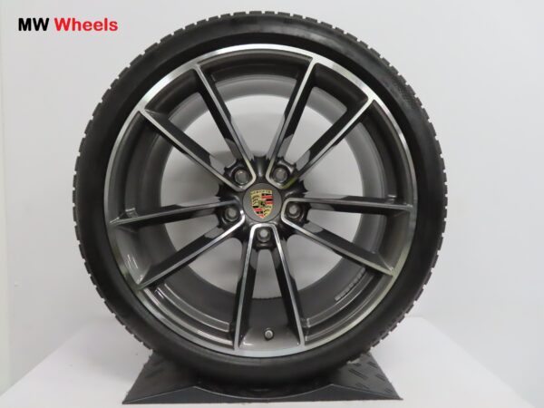 Originele Porsche 21 inch velgen 911 992 Classic met Continental winterbanden - Afbeelding 2