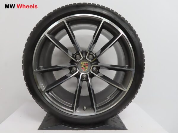 Originele Porsche 21 inch velgen 911 992 Classic met Continental winterbanden - Afbeelding 3