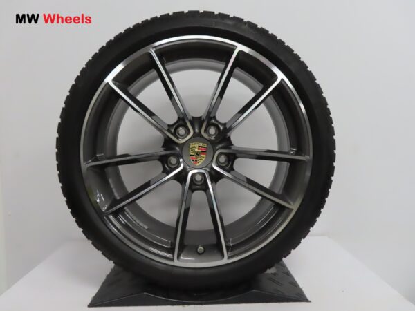 Originele Porsche 21 inch velgen 911 992 Classic met Continental winterbanden - Afbeelding 4