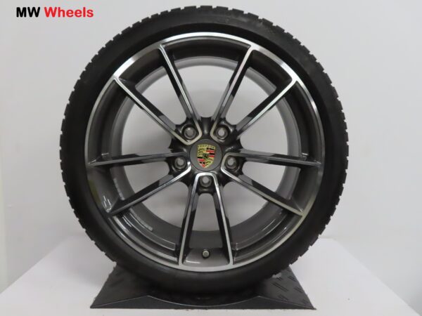 Originele Porsche 21 inch velgen 911 992 Classic met Continental winterbanden - Afbeelding 5