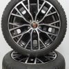 Originele Porsche Taycan 20 inch velgen Turbo Aero S met Pirelli winterbanden