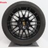 Originele Porsche Cayenne 20 inch RS Spyder velgen HG zwart met winterbanden - Afbeelding 5