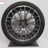 Originele Porsche Macan RS Spyder 21 inch velgen met Pirelli zomerbanden - Afbeelding 4