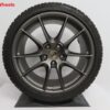 Originele Porsche Boxster Cayman 20 inch Carrera velgen met Michelin winterbanden - Afbeelding 4