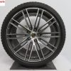 Originele Porsche Panamera 21 inch Turbo velgen met Pirelli winterbanden - Afbeelding 4