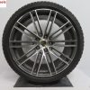 Originele Porsche Panamera 21 inch Turbo velgen met Pirelli winterbanden - Afbeelding 5