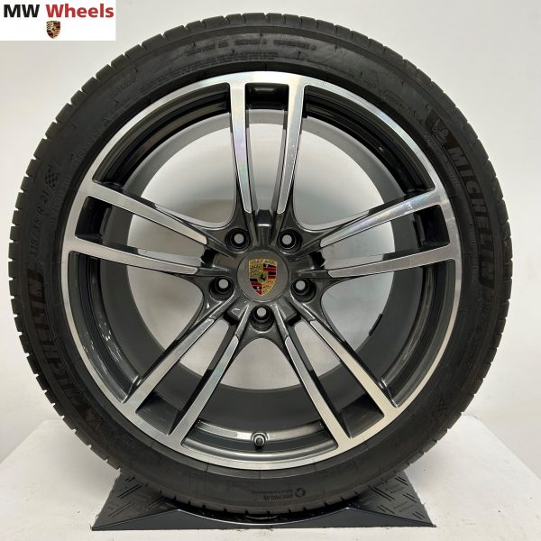 Originele Porsche Cayenne Turbo 9Y0 SUV 21 inch velgen met Pirelli zomerbanden - Afbeelding 5