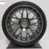Originele Porsche 20 inch 911 991 velgen Turbo GTS met Michelin winterbanden - Afbeelding 2