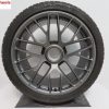 Originele Porsche 20 inch 911 991 velgen Turbo GTS met Michelin winterbanden - Afbeelding 5