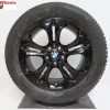 Originele BMW 17 inch velgen X1 F48 X2 F39 style 564 met winterbanden nieuw HG zwart - Afbeelding 2