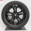 Originele BMW 17 inch velgen X1 F48 X2 F39 style 564 met winterbanden nieuw HG zwart - Afbeelding 3