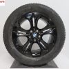 Originele BMW 17 inch velgen X1 F48 X2 F39 style 564 met winterbanden nieuw HG zwart - Afbeelding 5