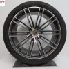 Originele Porsche Cayenne SUV 22 inch Turbo velgen met zomerbanden - Afbeelding 5