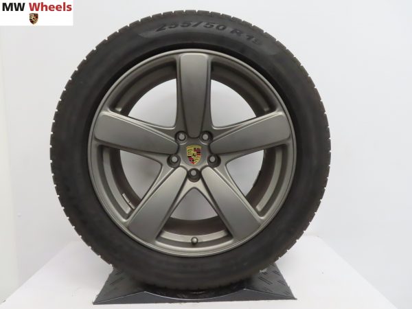 Originele Porsche 19 inch velgen Macan Classic met Pirelli winterbanden - Afbeelding 3
